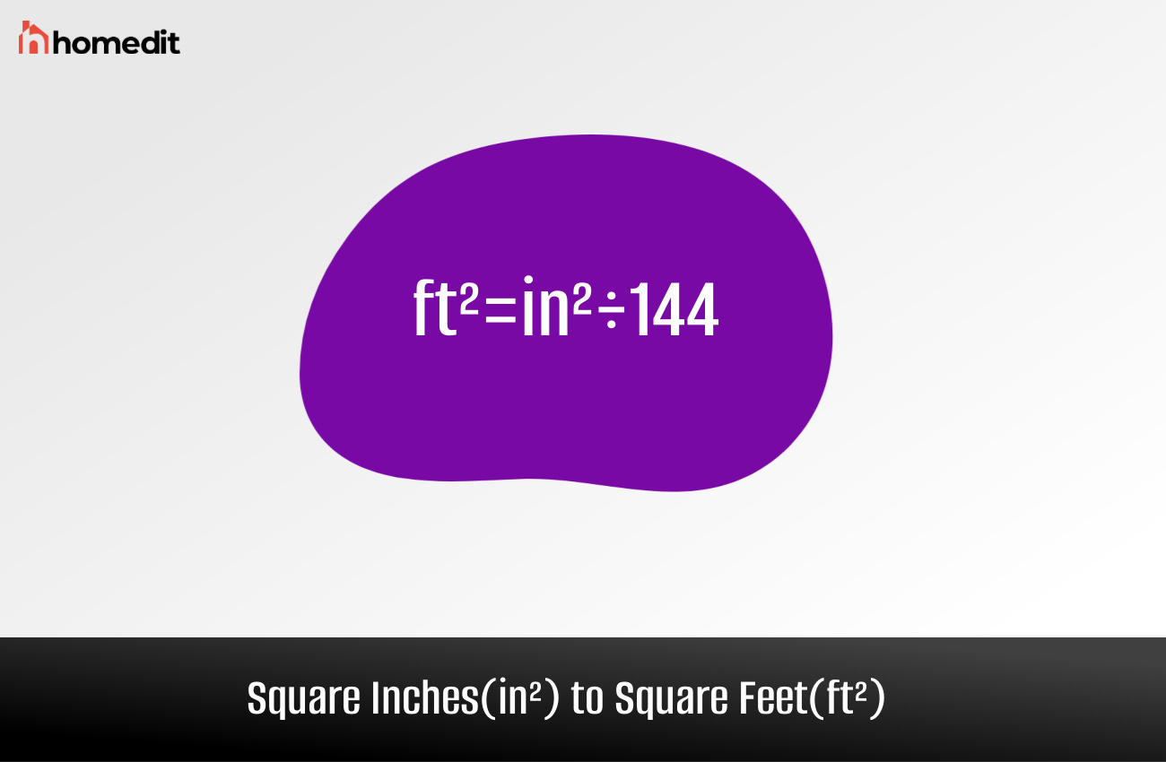 Square Inches to Square Feet Conversion (sq in to sq ft)