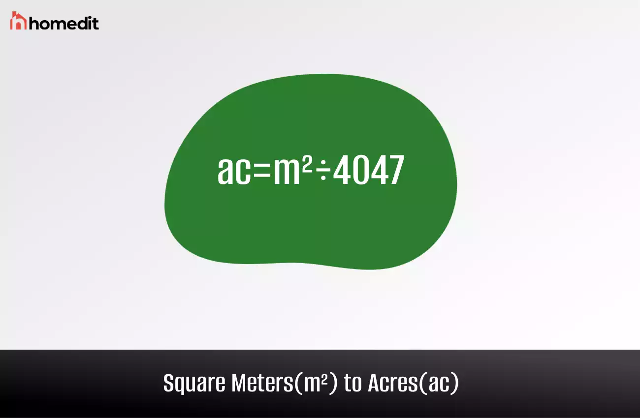 Square Meters to Acres – m² to ac