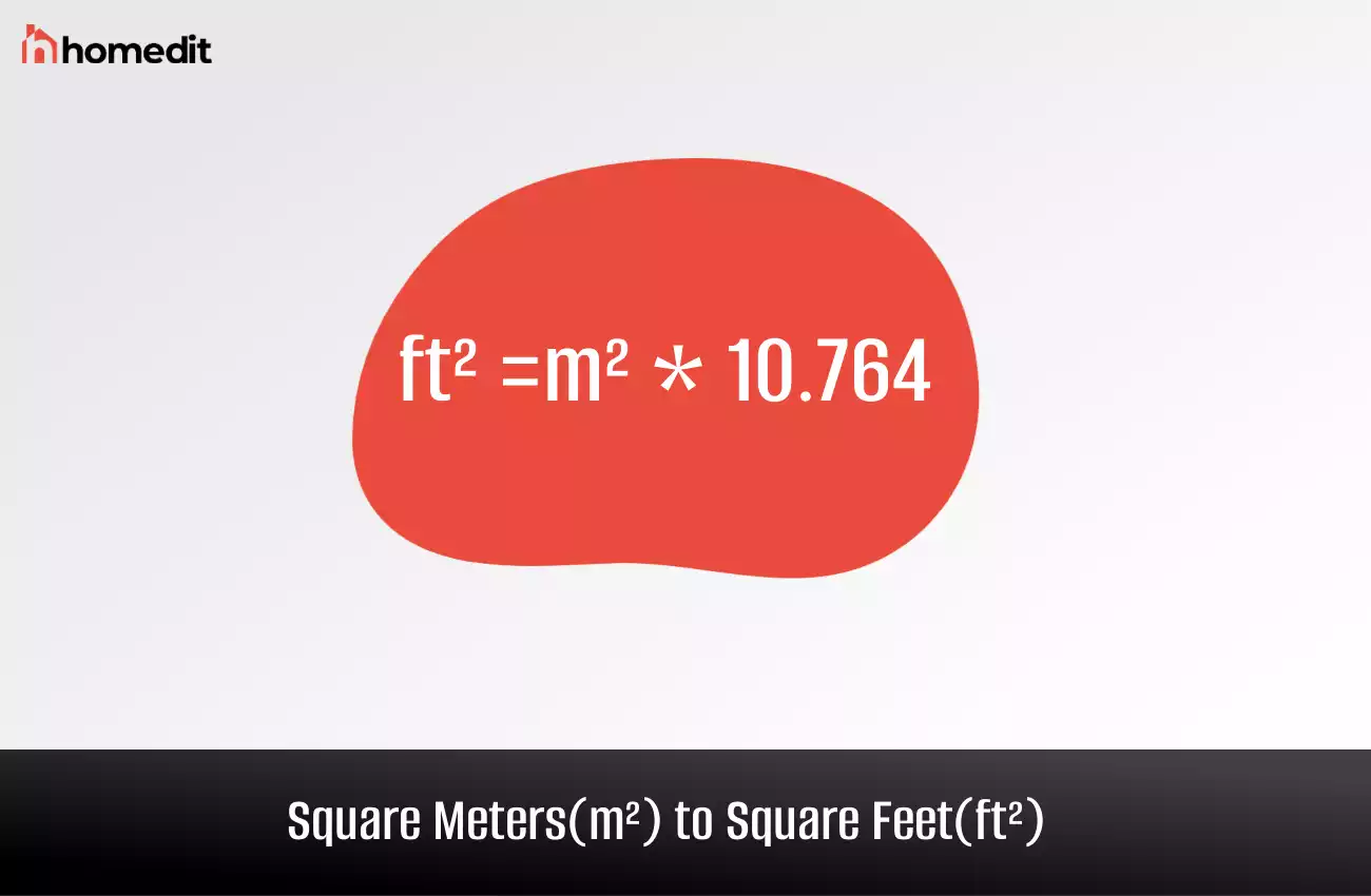 Square Meters to Square Feet – m² to ft²