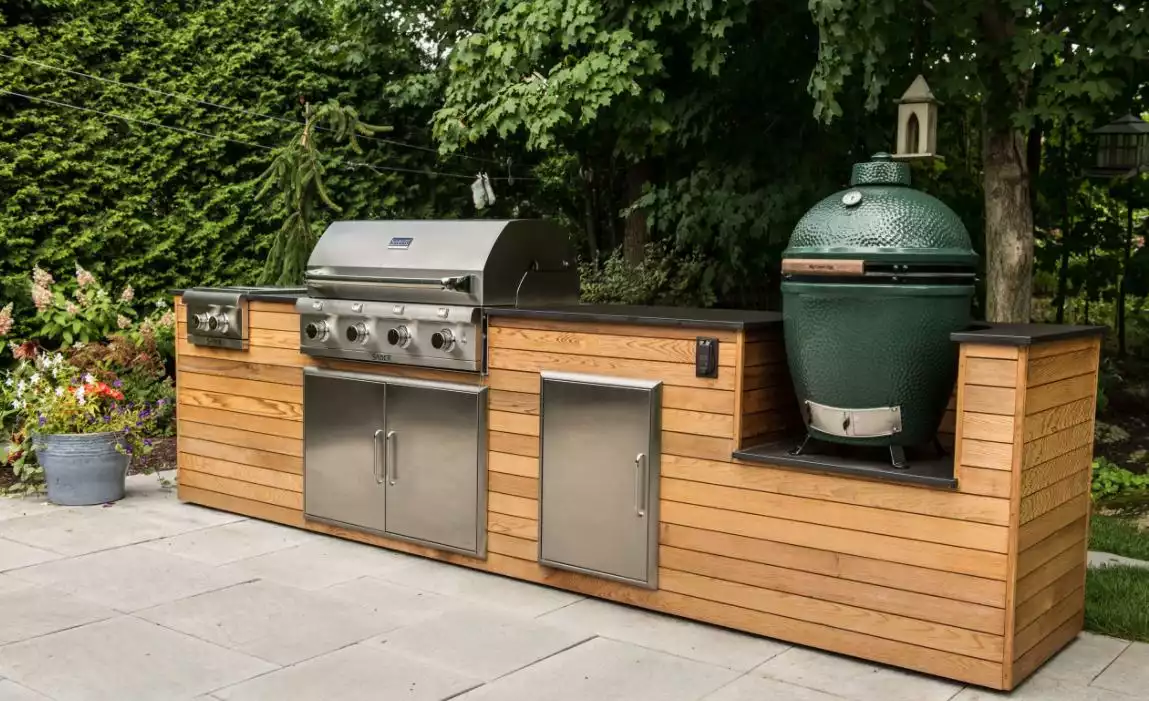 Standing bbq area design