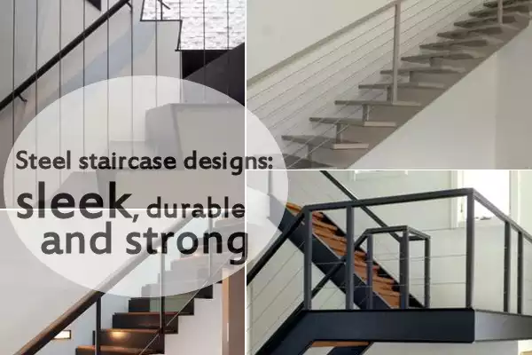 10 Steel staircase designs: sleek, durable and strong