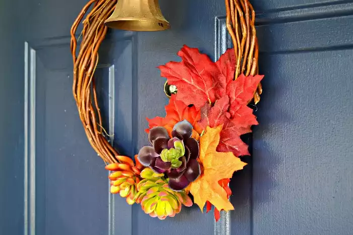 Stylish Faux Succulent Wreath