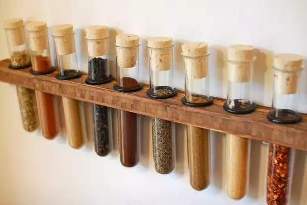 Test tubes spice rack