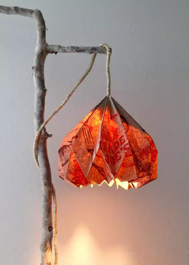 Trader joes grocery bag lamp