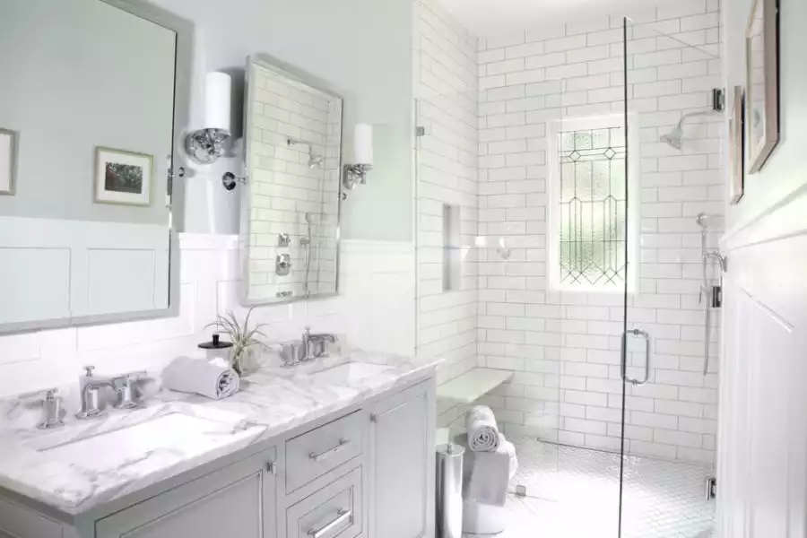 White subway tiles for a classic look