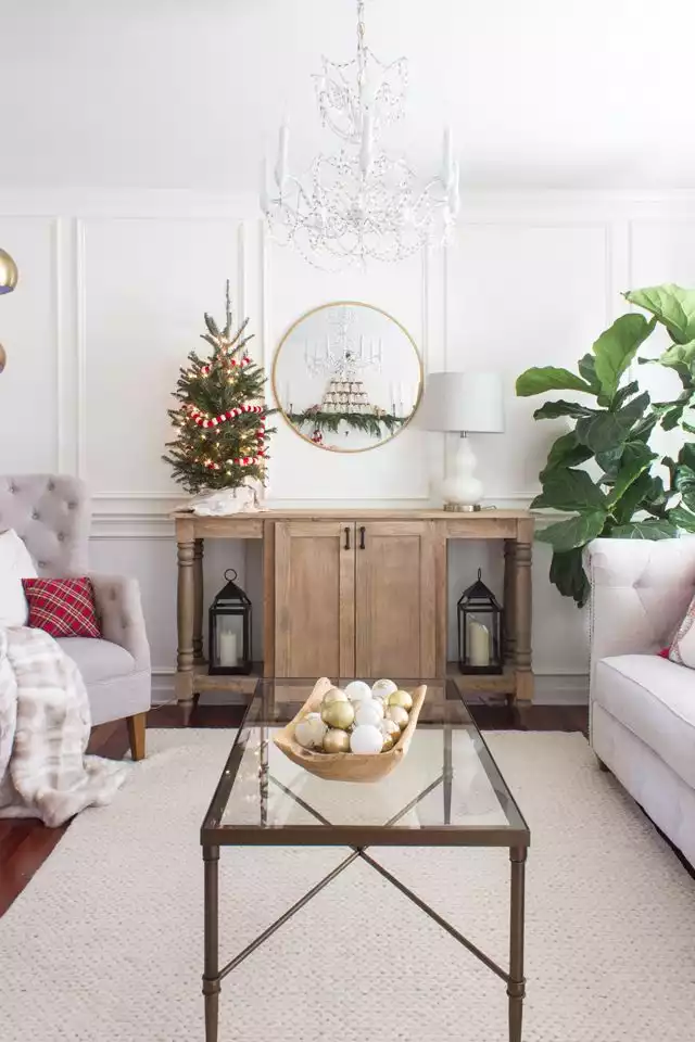Traditional Simple Home for Christmas Decor