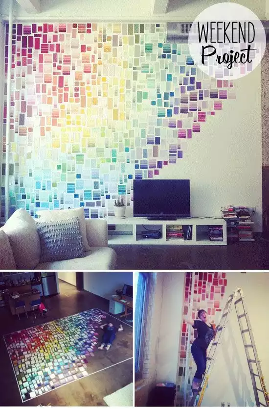 Transform your wall into a colorful art work