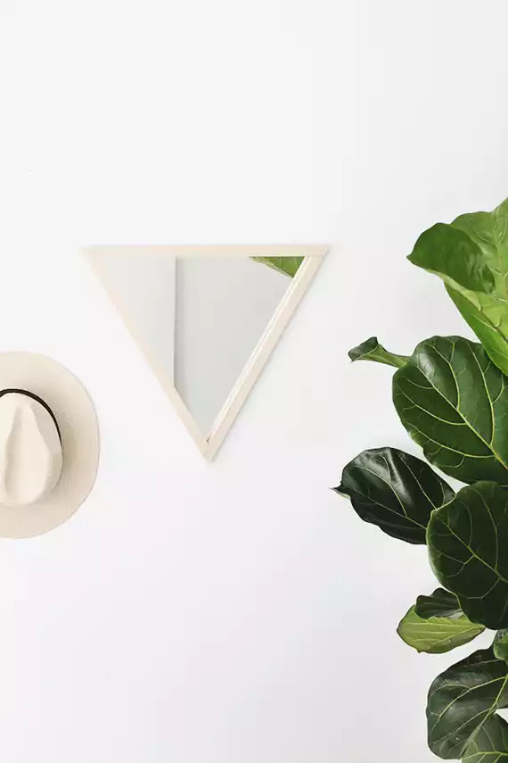 Triangle DIY mirror