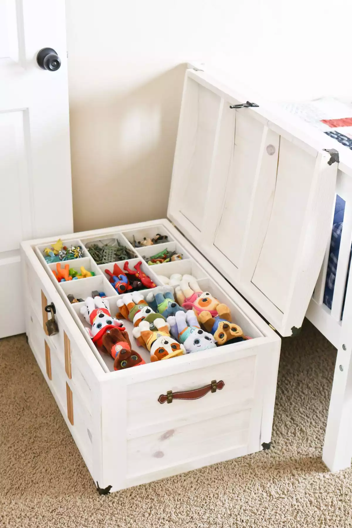 Trunk filled with toys