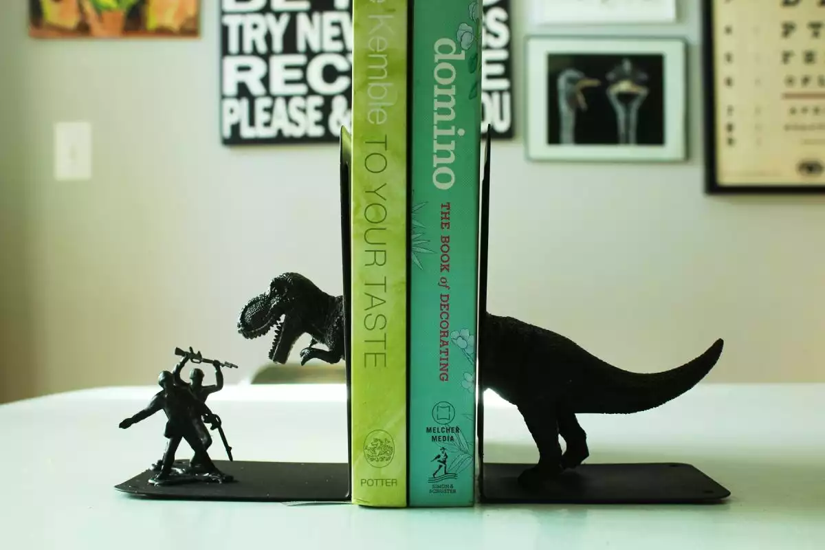 Turn kids toys into bookends