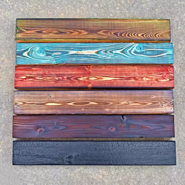 Types of wood burnt finish