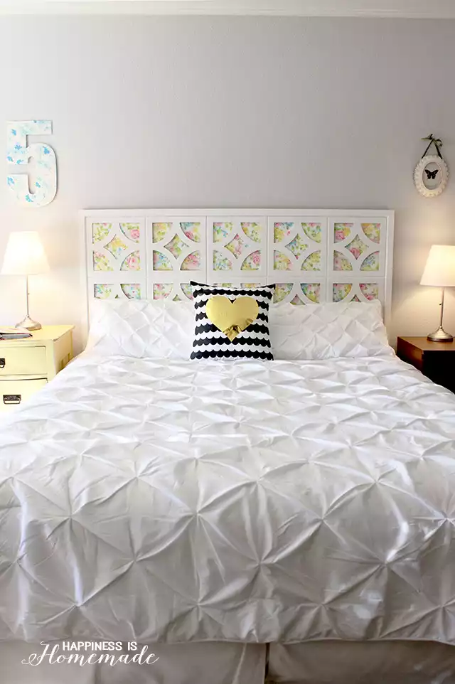 Vintage white headboard
