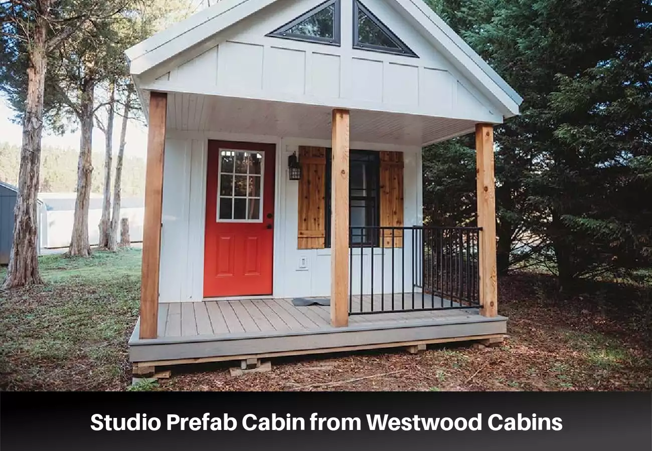 Modern Studio Prefab Cabin from Westwood Cabins