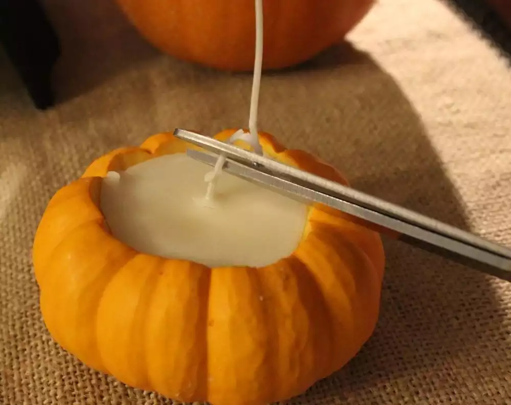 When the wax has hardened completely