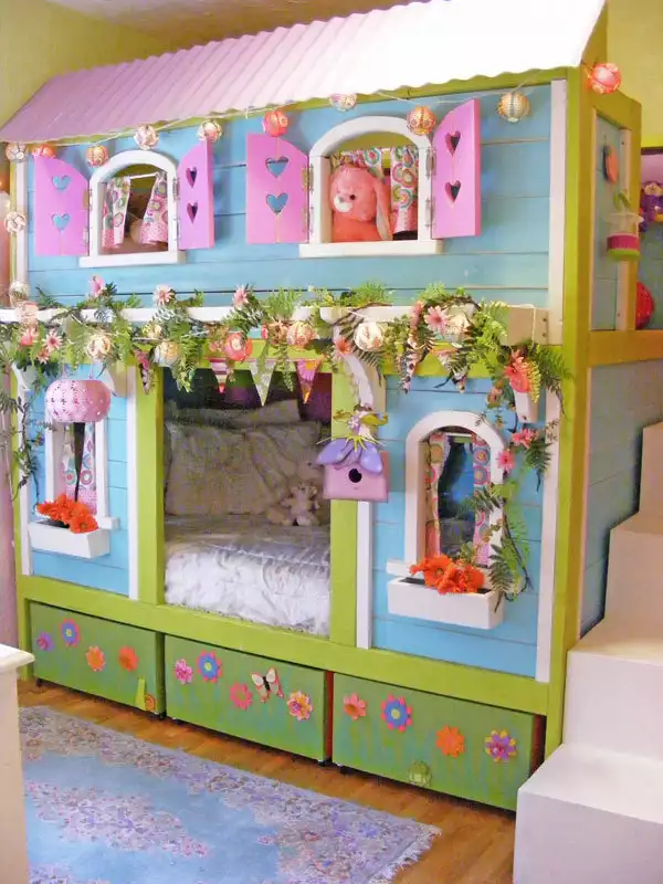 Whimsical Girls’ Bunk Beds