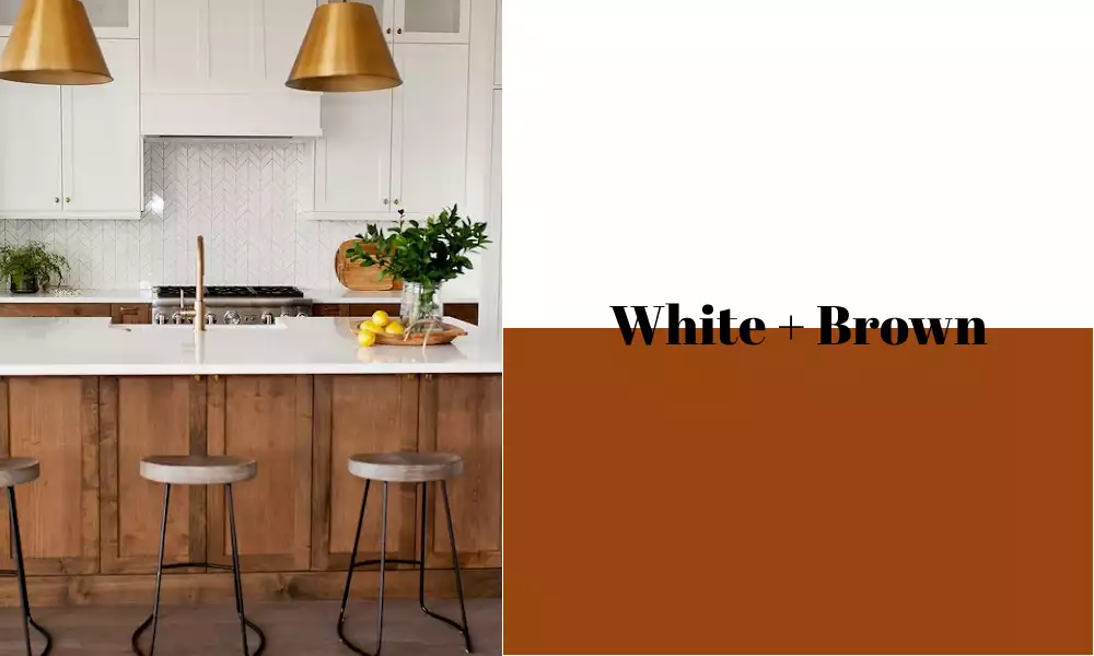 White + Brown