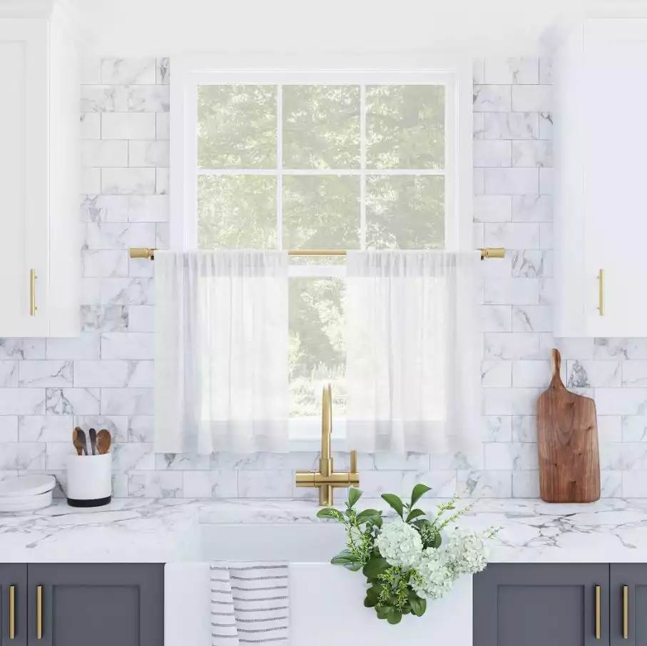 White Cafe Curtains