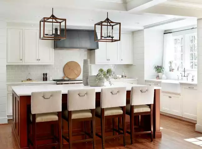White Modern Kitchen Curtains