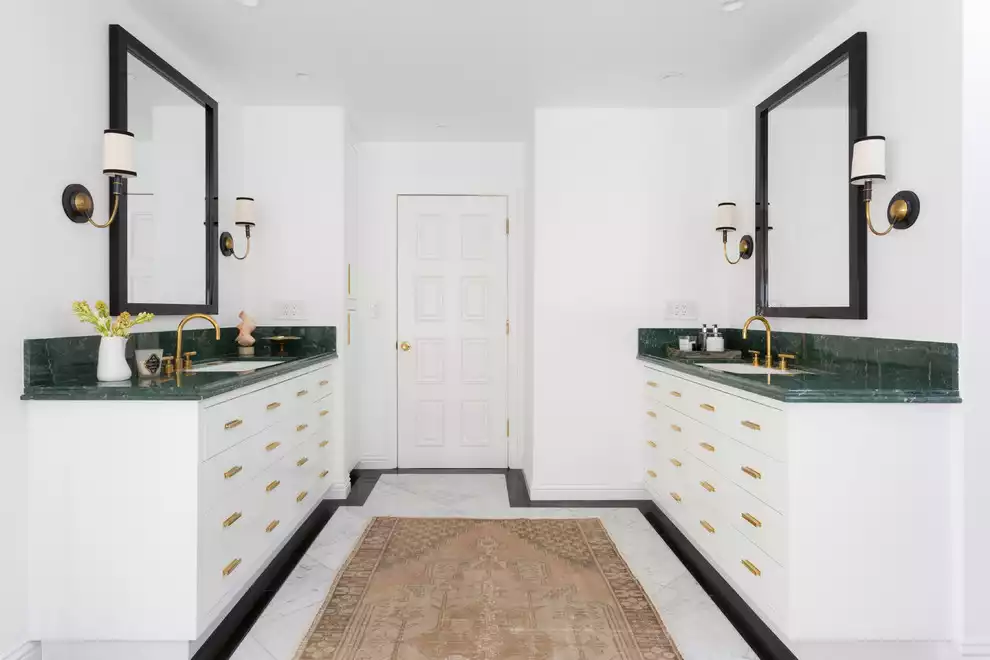 White and Green Marble