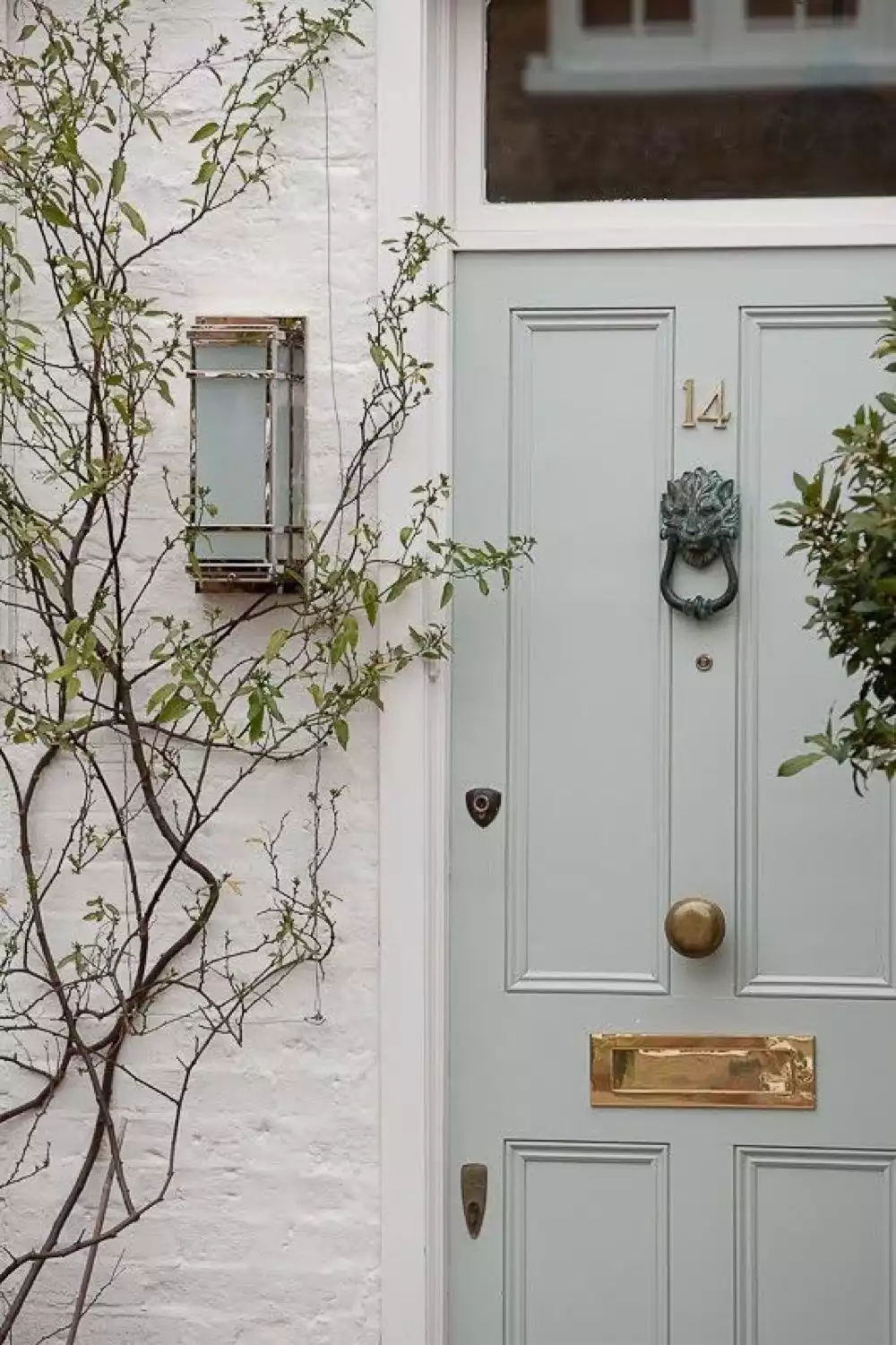 White Painted Brick Perfectly Complements All Metals