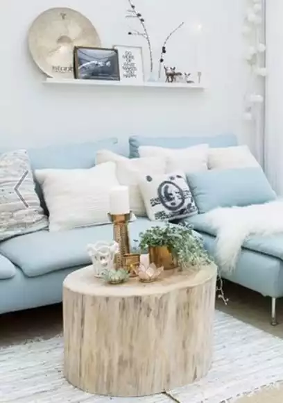 White washed coffee table