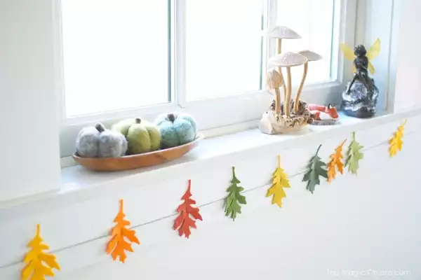 Faux Leaf Garland