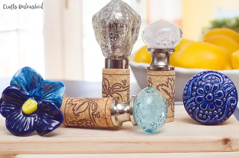 Stylish Wine Cork Crafts Toppers