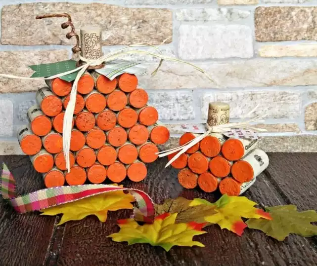 Wine Cork Pumpkin