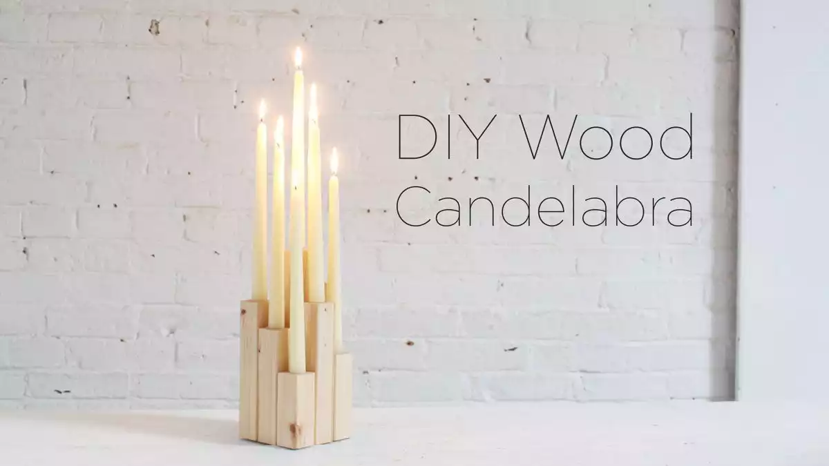 Wood Decorative candelabra