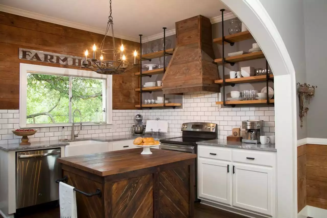 Wood Walls in the kitchen