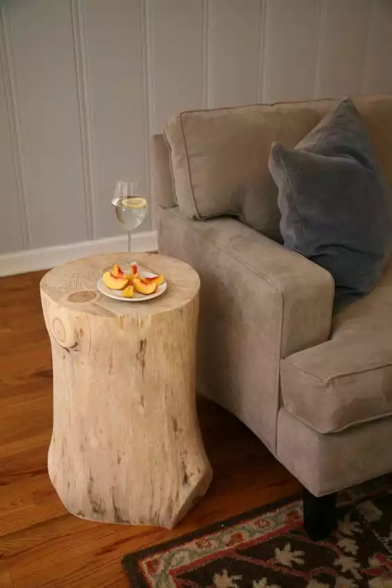 Wood stump for sofa