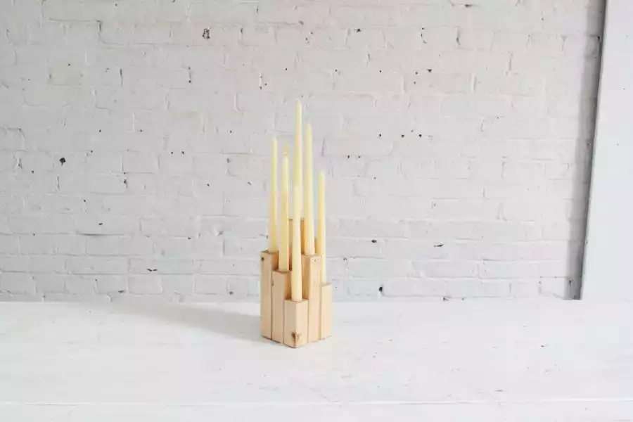 Wooden Candle Holder