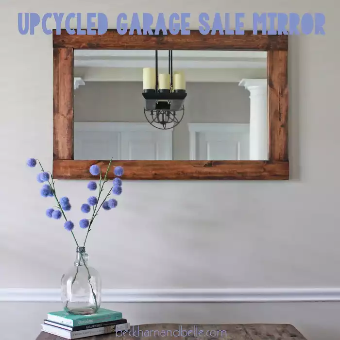 Woodn rectangular mirror