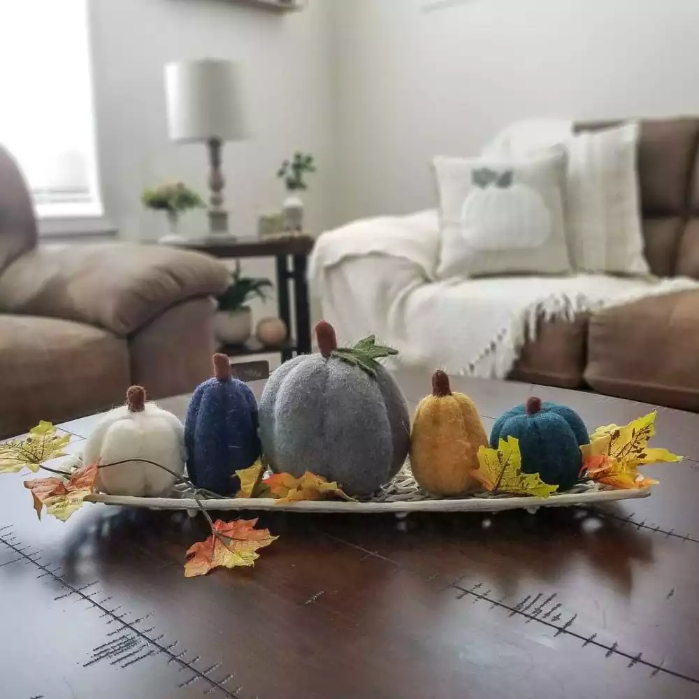 Felted Faux Pumpkins