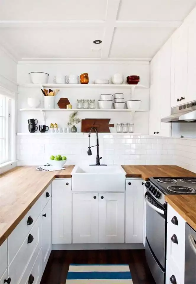 bright white kitchen