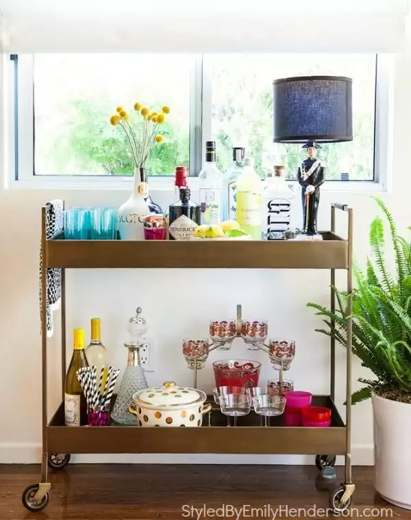 Classic bar cart