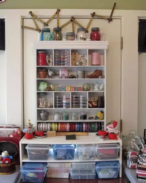 Craft room well organized