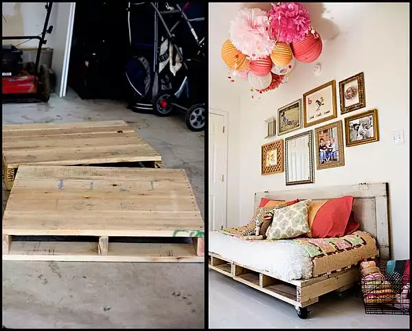 DIY daybed chair from pallets