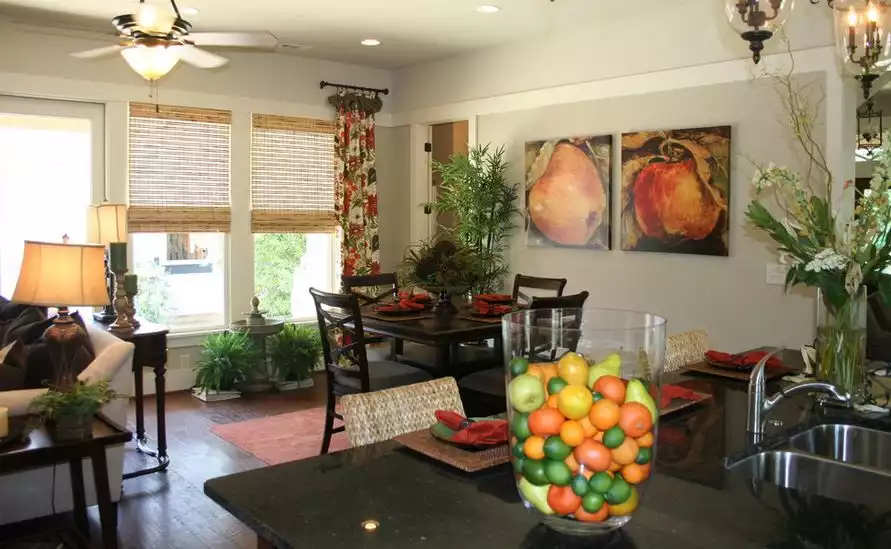 Display fruits on kitchen