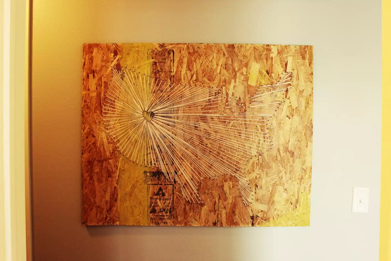 String art pattern - map