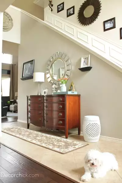 dresser into the entrance hallway or foyer