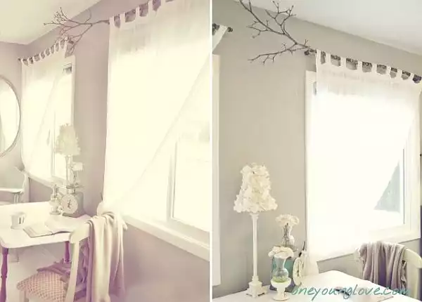 How To Make Beautiful Curtain Rods Out Of Tree Branches