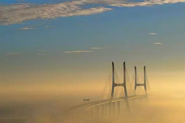 Impressive bridges vasco da gama portugal