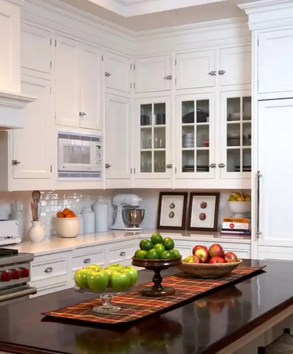 Kitchen island table top fruits