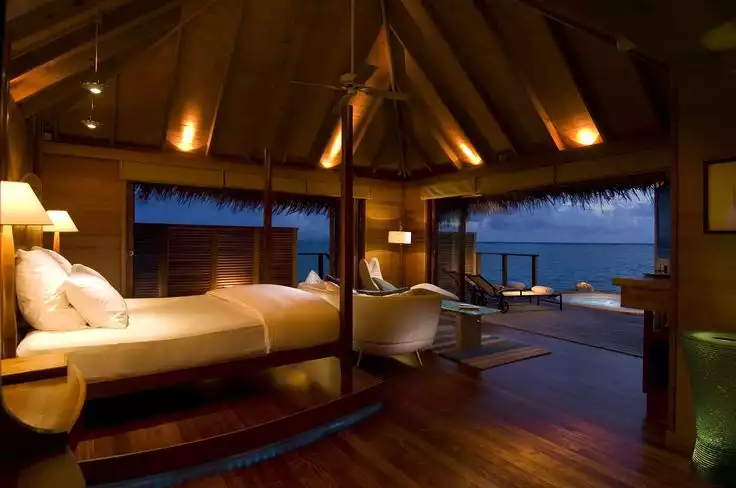Luxury bedroom conrad maldives