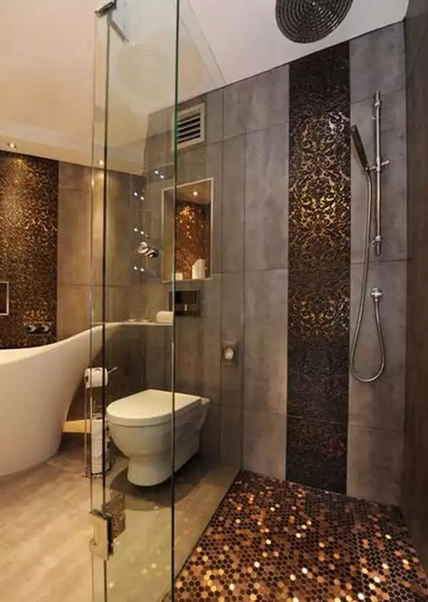 Luxury shower walk in