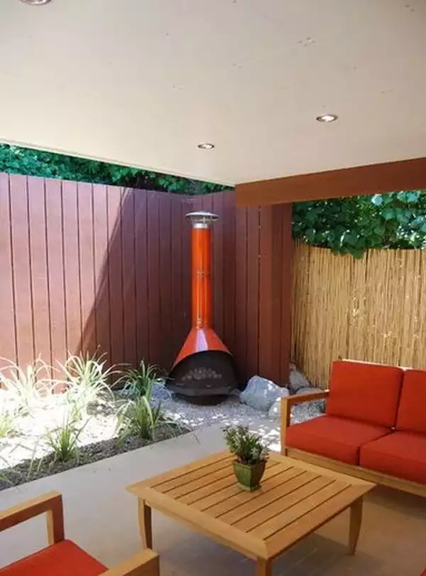 Place Your Malm Fireplace in a Corner in Your Yard