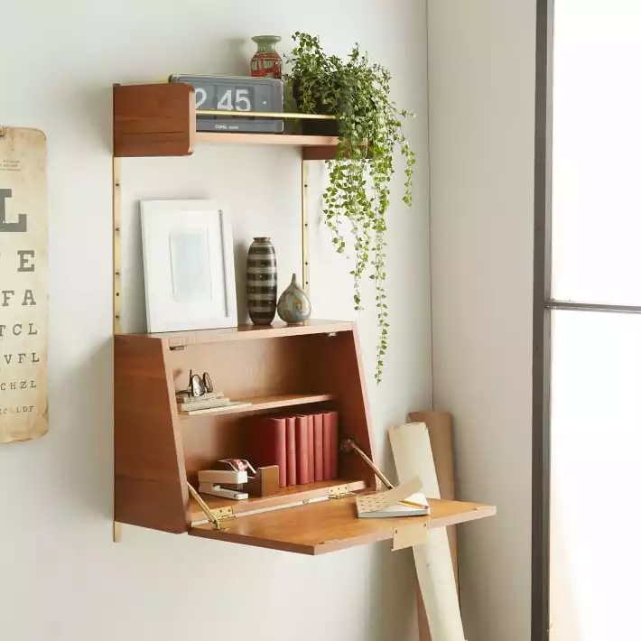 midcentury wall desk