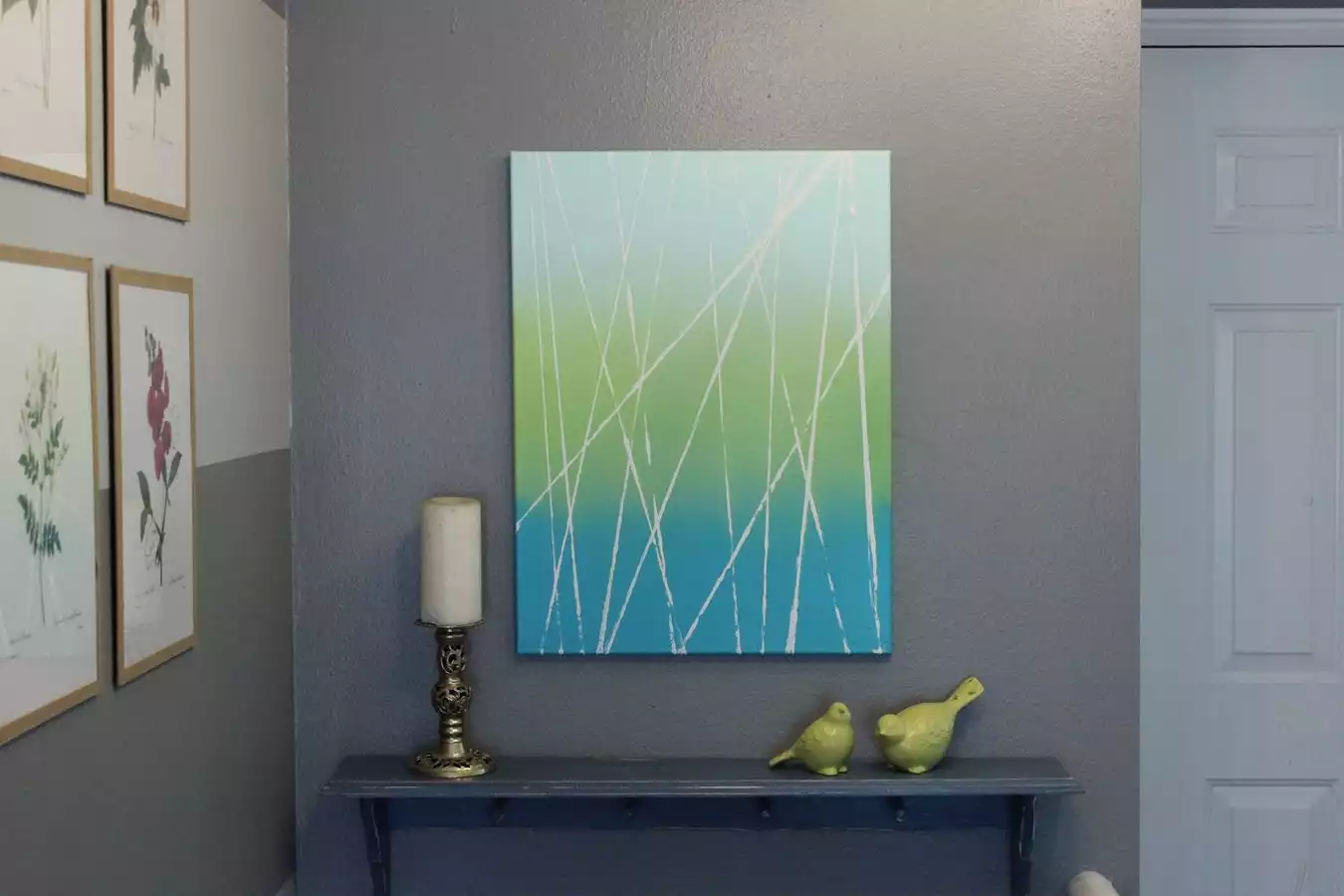How to paint abstract canvas wall art