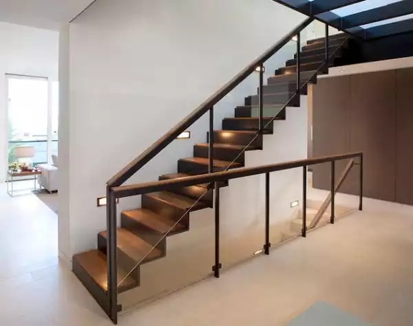 Modern steel staircase